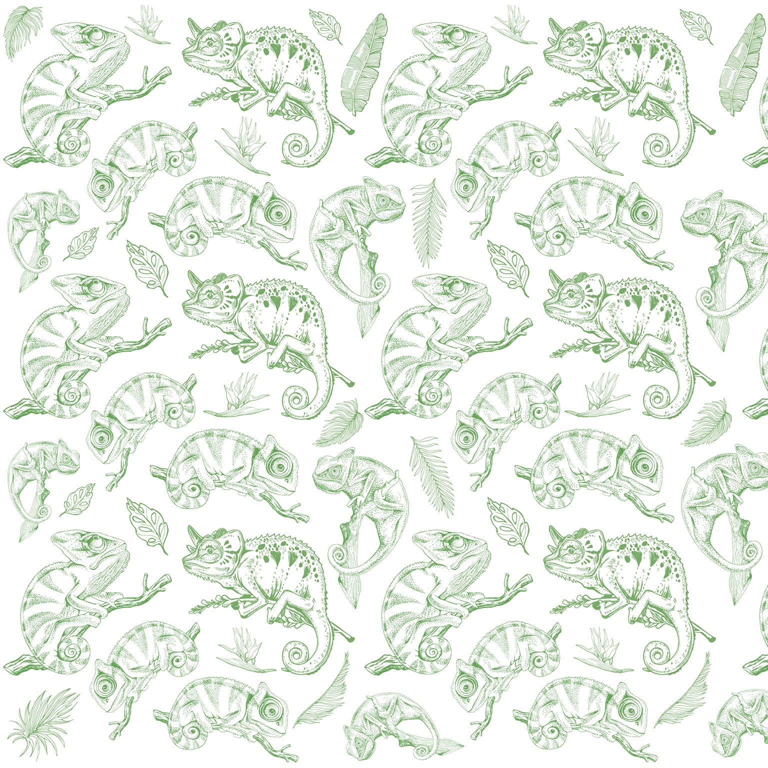 Underglaze Transfer - Chameleon, Lizard