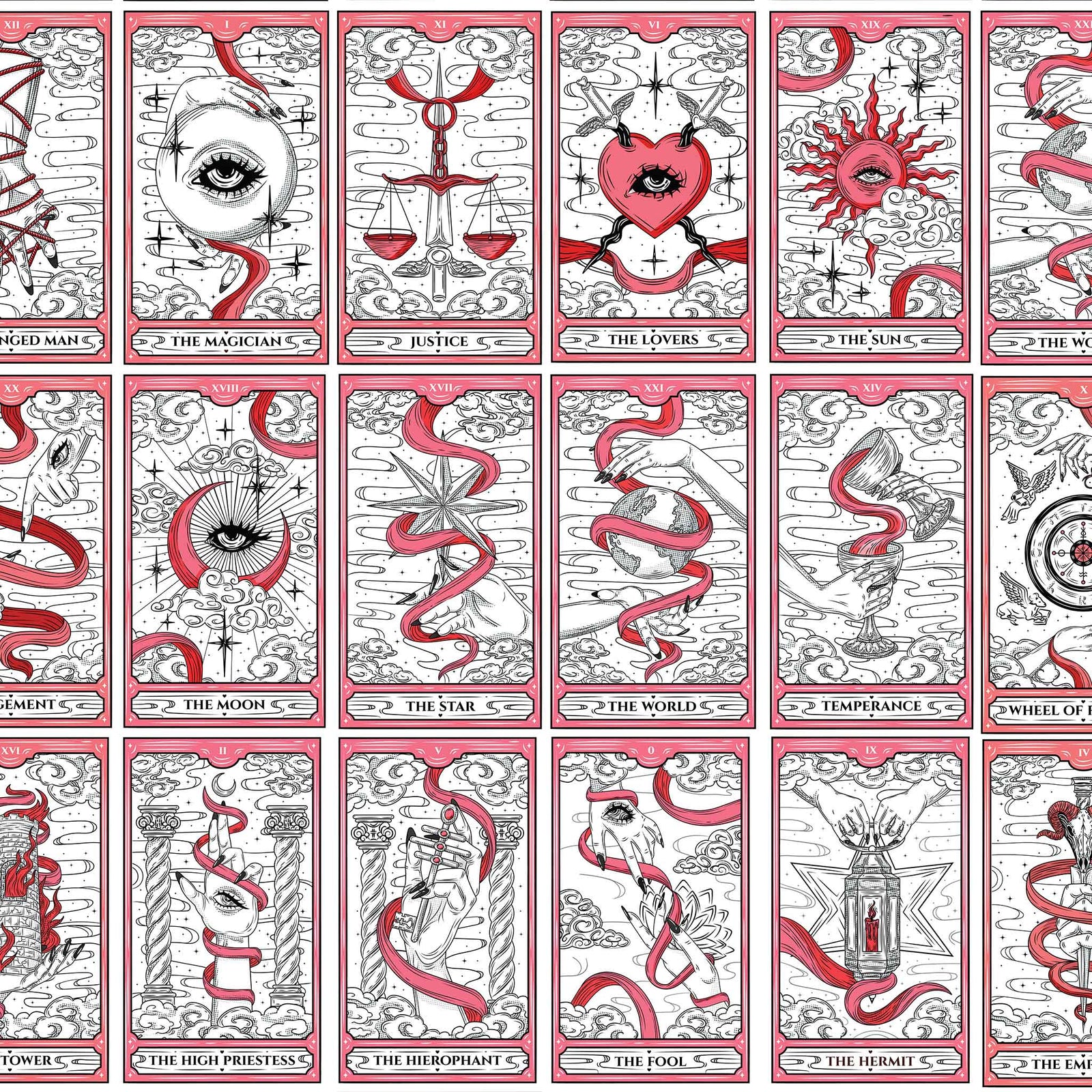 Underglaze Transfer - Tarot Cards 2