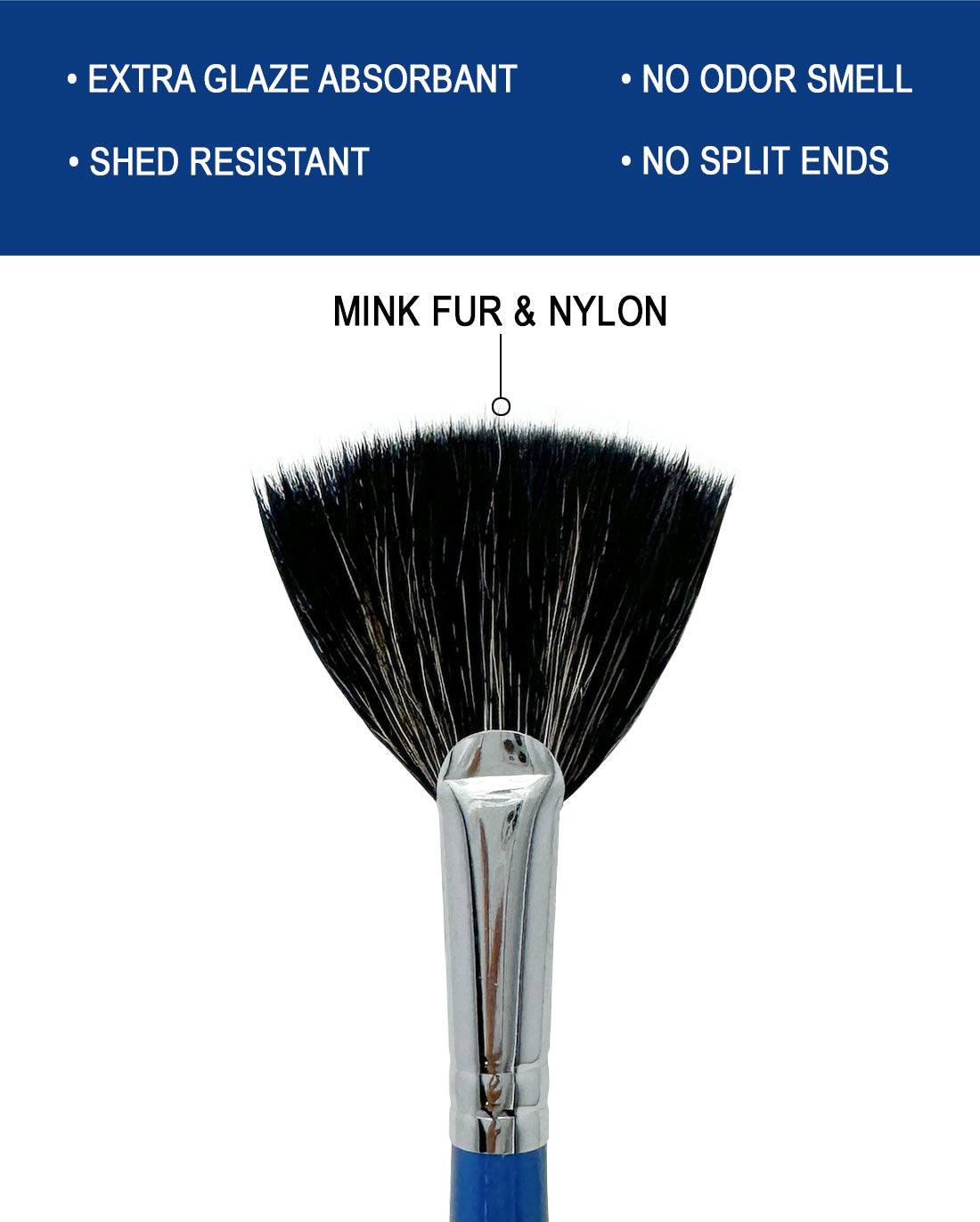 Pottery Glaze Fan Brush