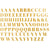 Gold Overglaze Decal - Letters