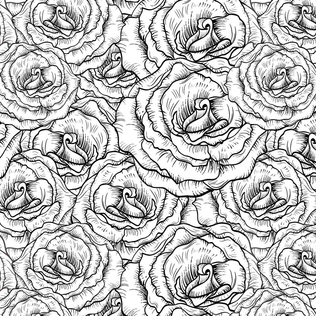Underglaze Transfer - Flower, Rose Buds