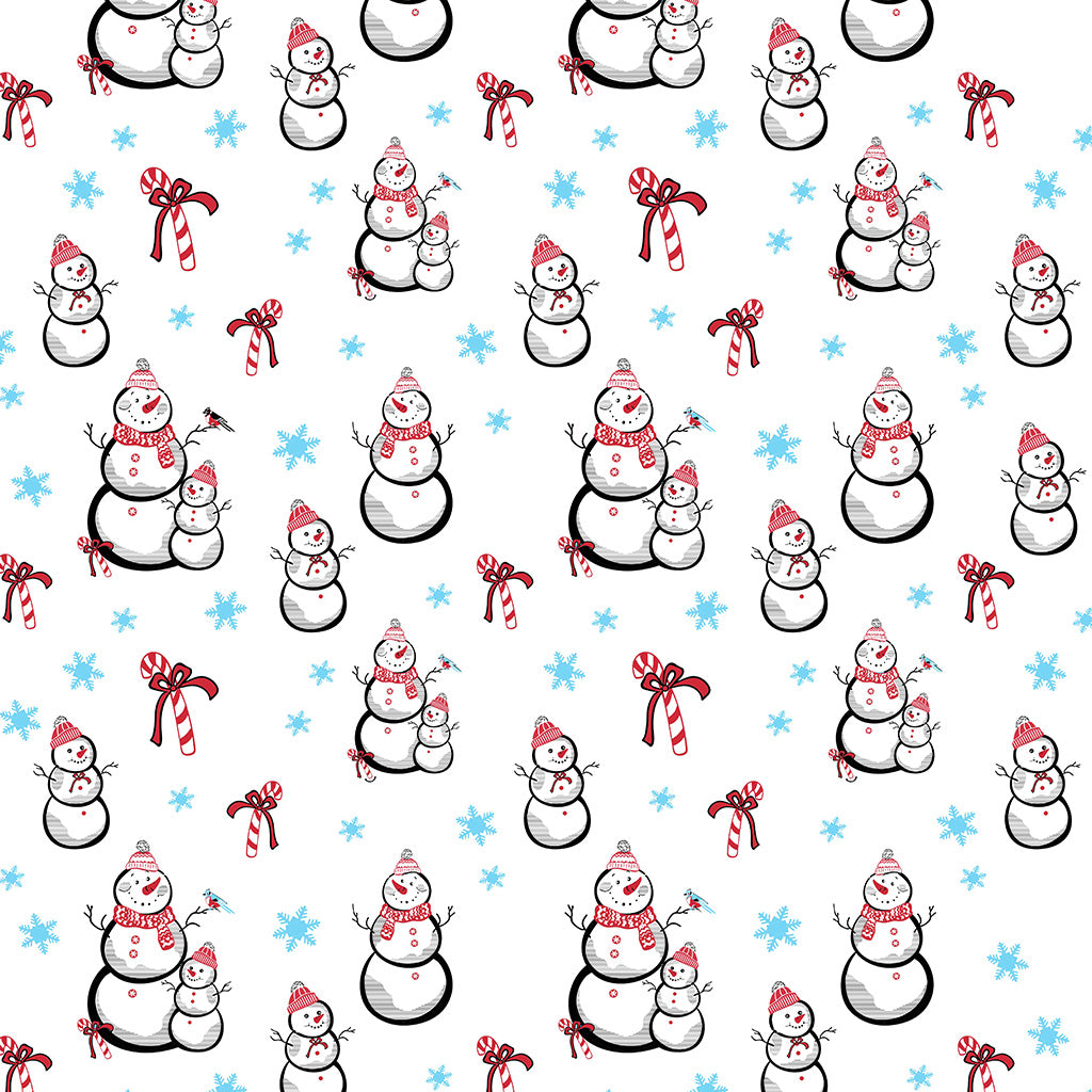 Underglaze Transfer - Snow Man, Christmas