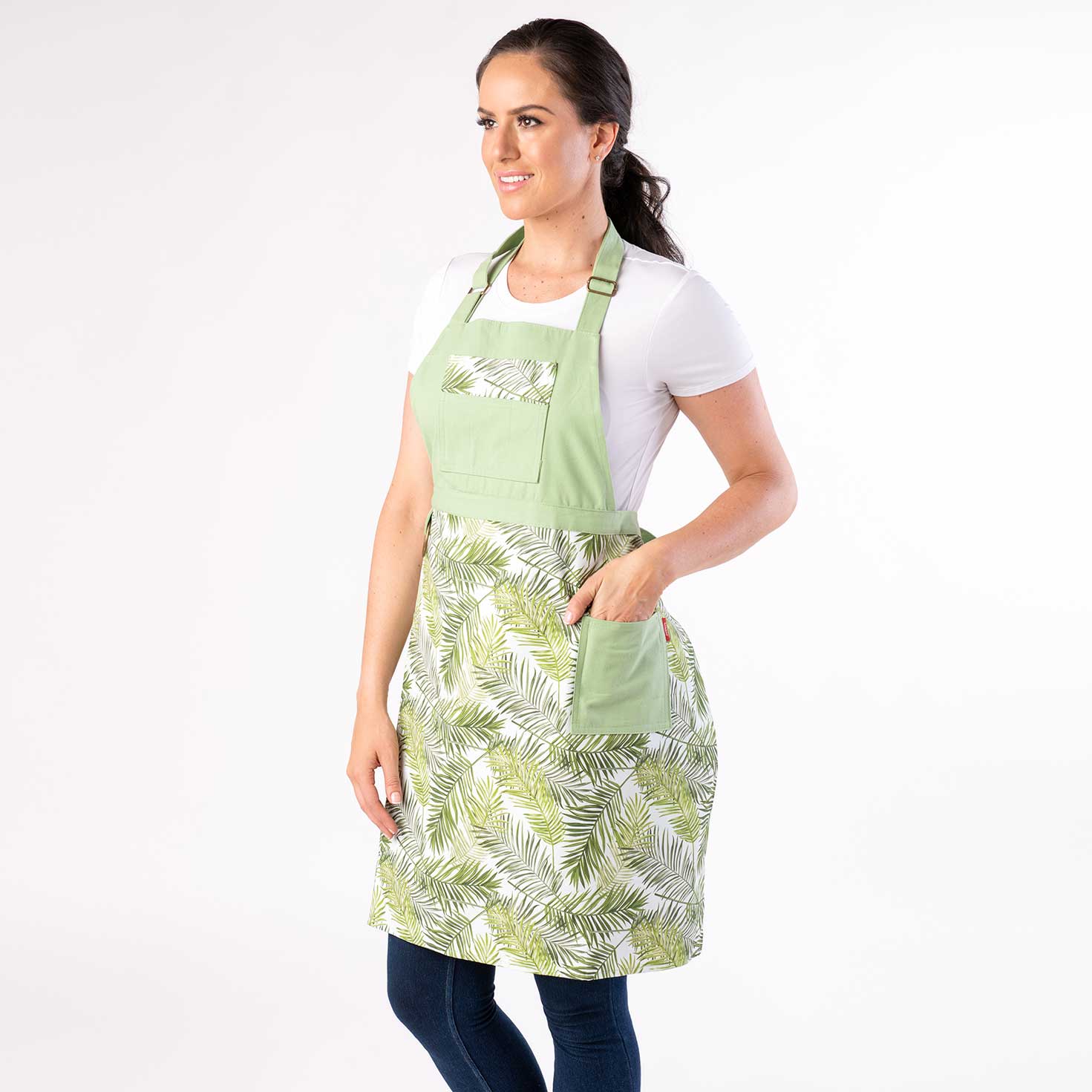 Split leg Pottery Apron - Palm Leaf