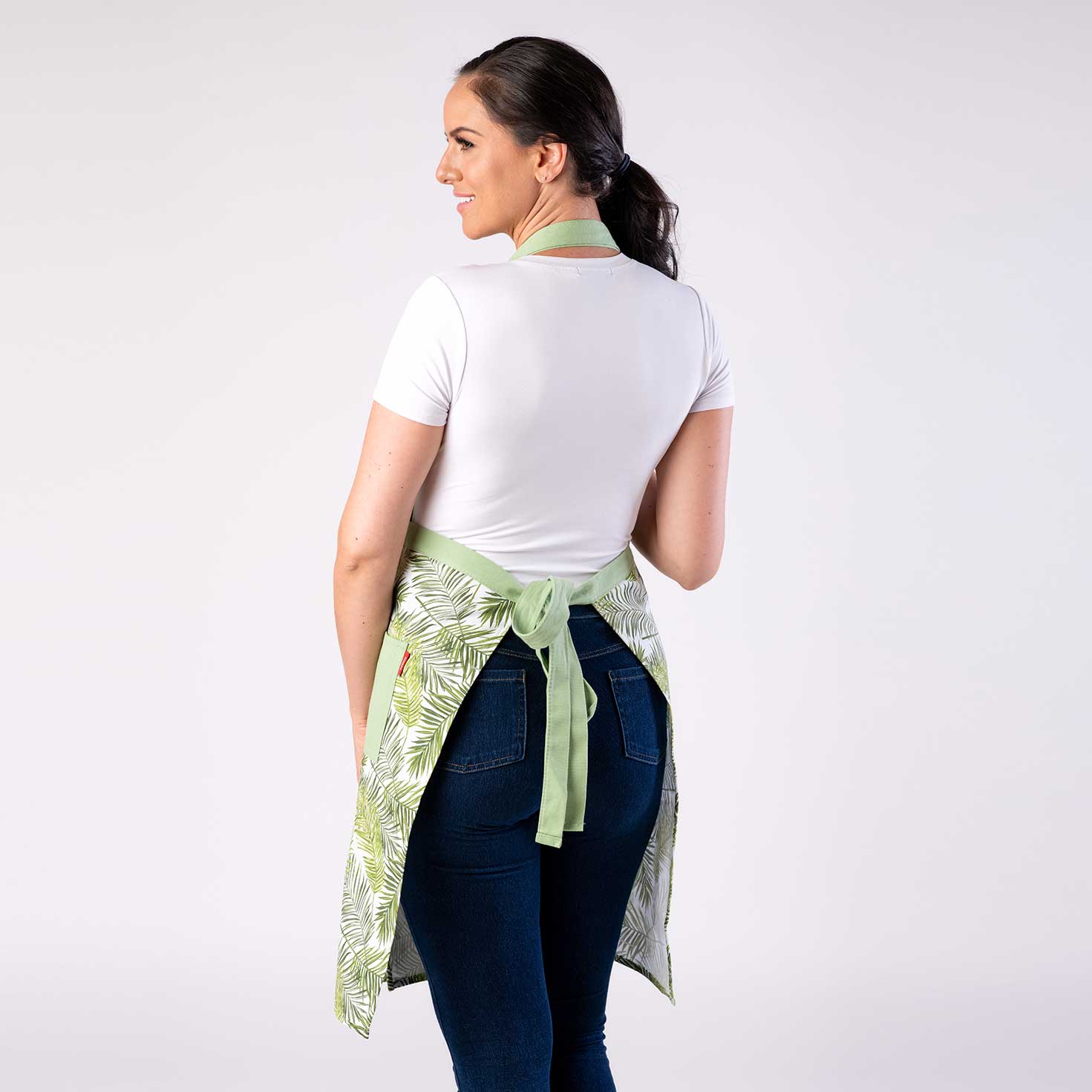 Split leg Pottery Apron - Palm Leaf