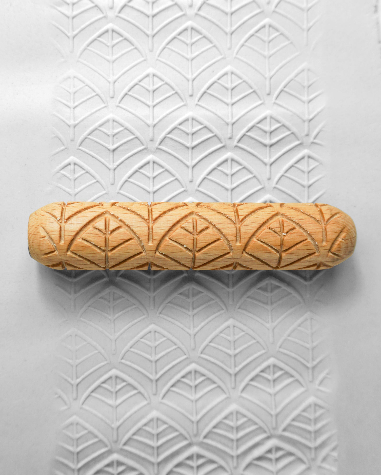 Clay Texture Roller - Arrow Leaf