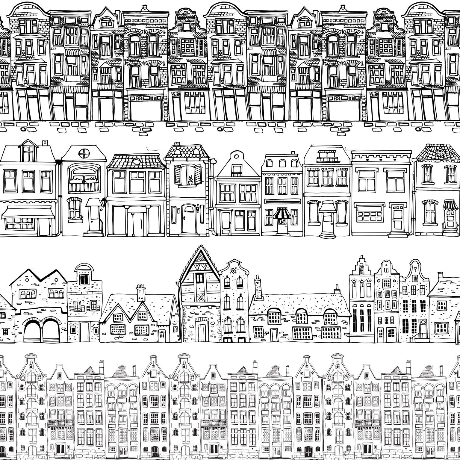 Underglaze Transfer - Dutch house