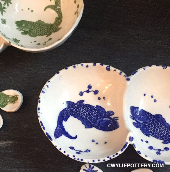 Underglaze Transfer - Carp 4