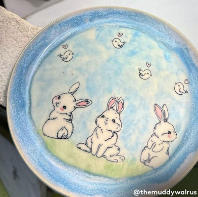 Underglaze Transfer -  Cartoon Rabbit & Chick