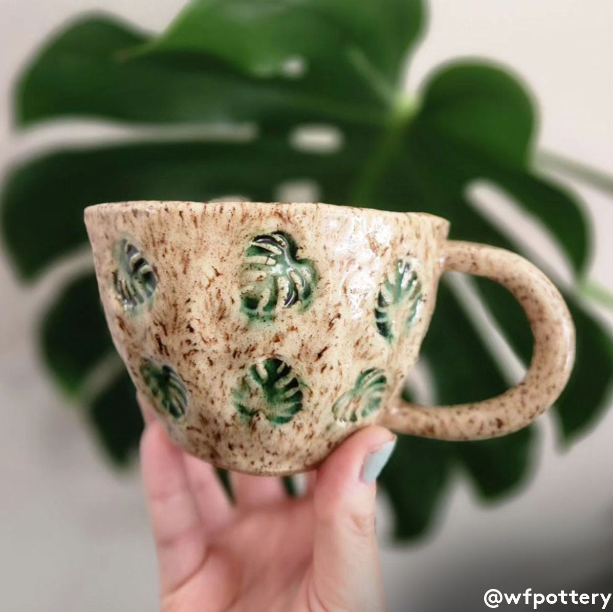 Clay Stamp - Monstera Leaf