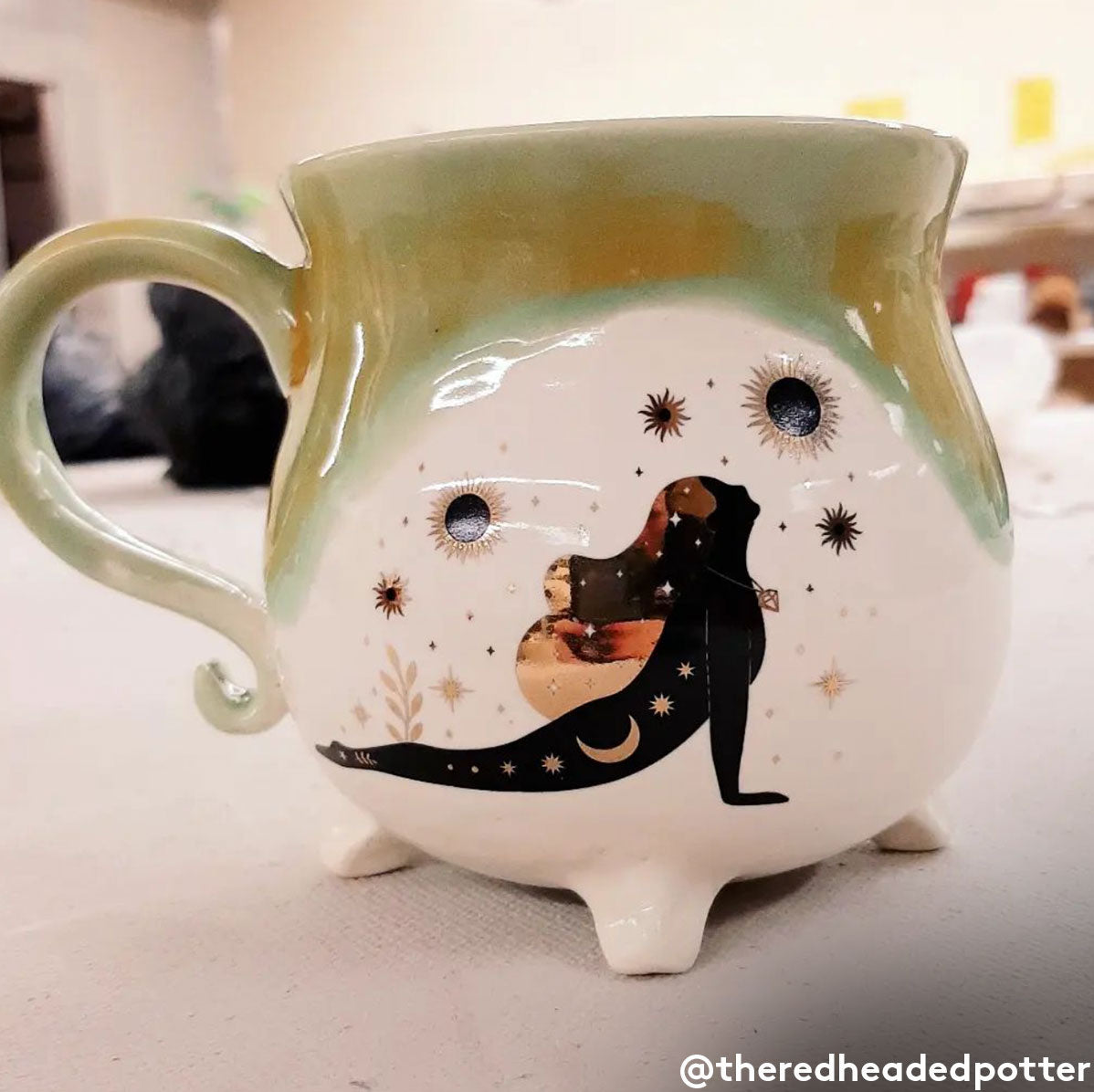 Gold Overglaze Decal - Magic Women 8.5 x 11 Inch