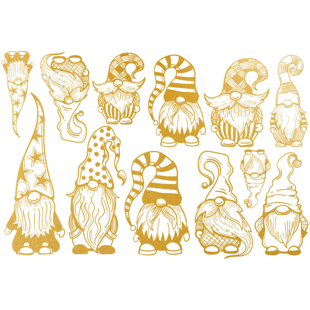 Gold Overglaze Decal - Gnome