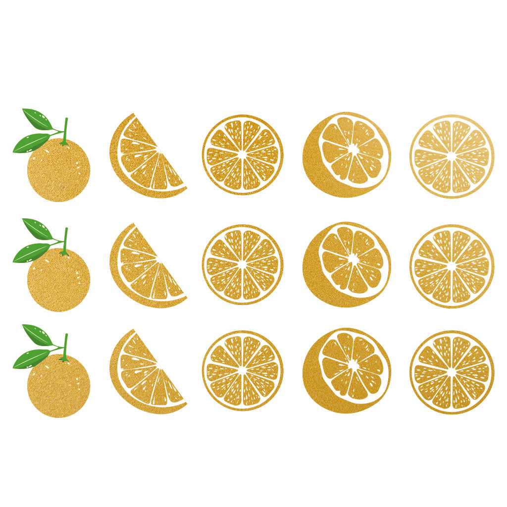 Gold Overglaze Decal - Gold Orange