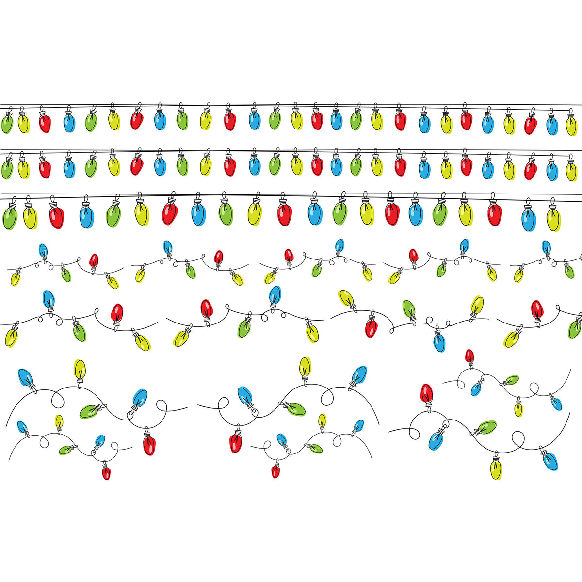 Underglaze Transfer -  Christmas Lights