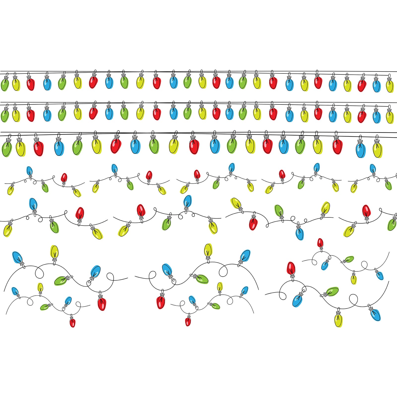 Underglaze Transfer -  Christmas Lights