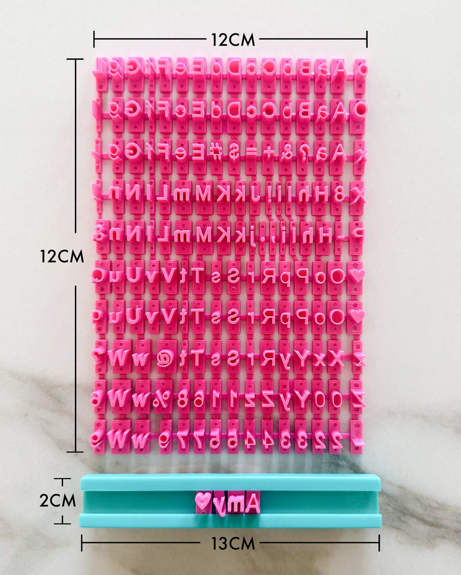 Clay Letter Stamp Set