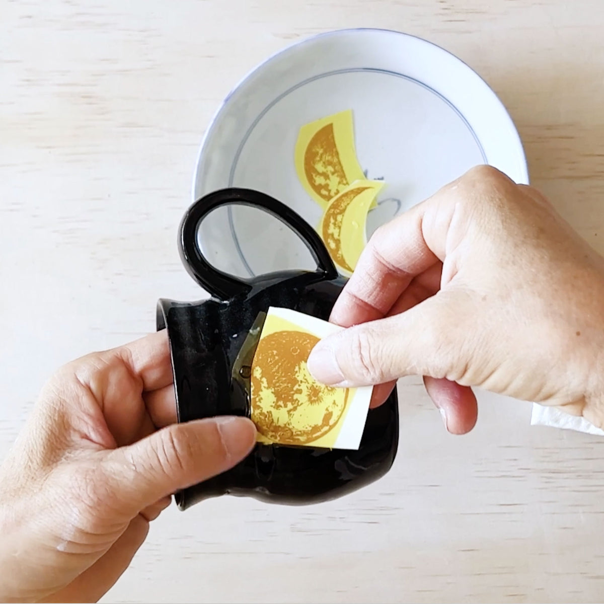 Custom Gold Overglaze Decal