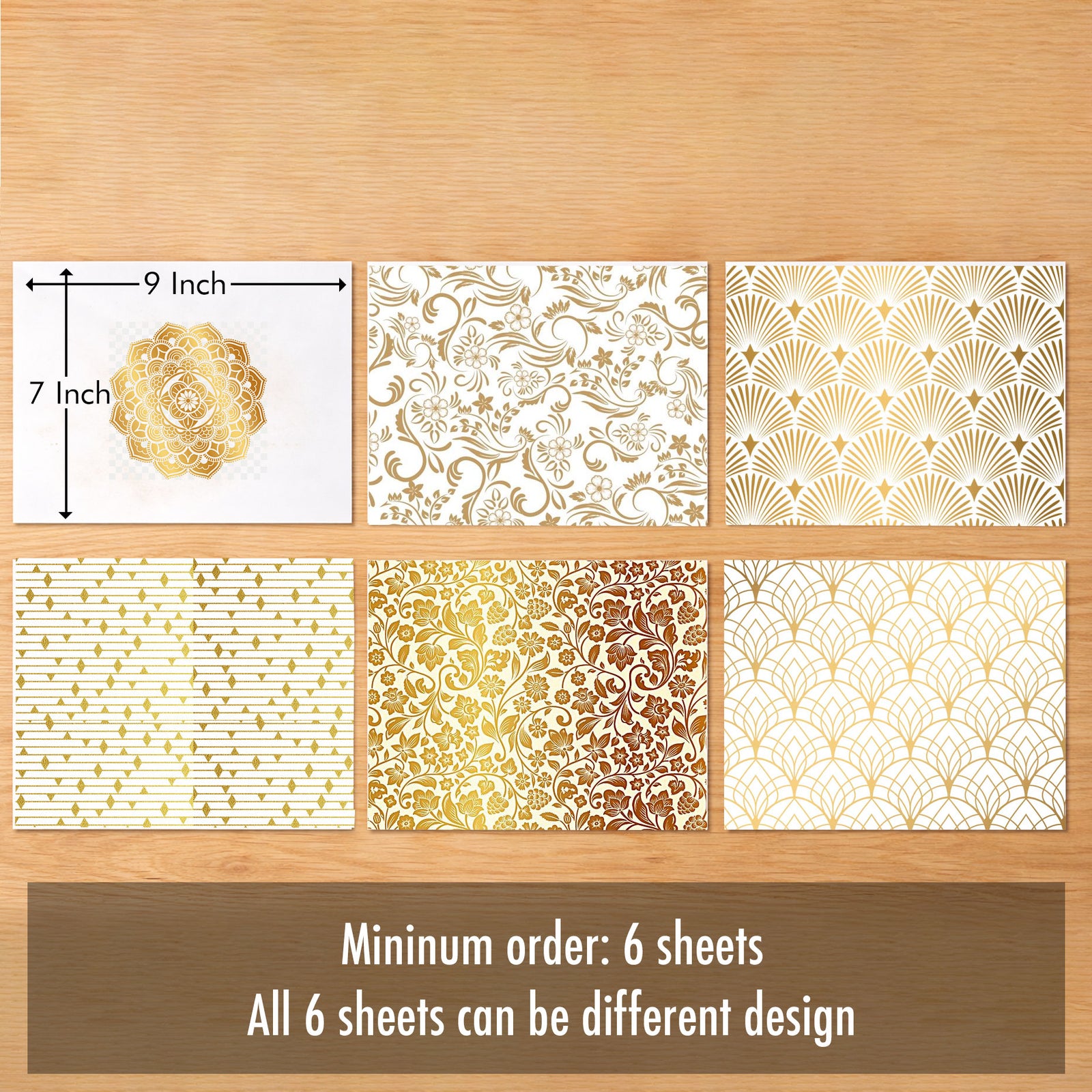 Custom Gold Overglaze Decal