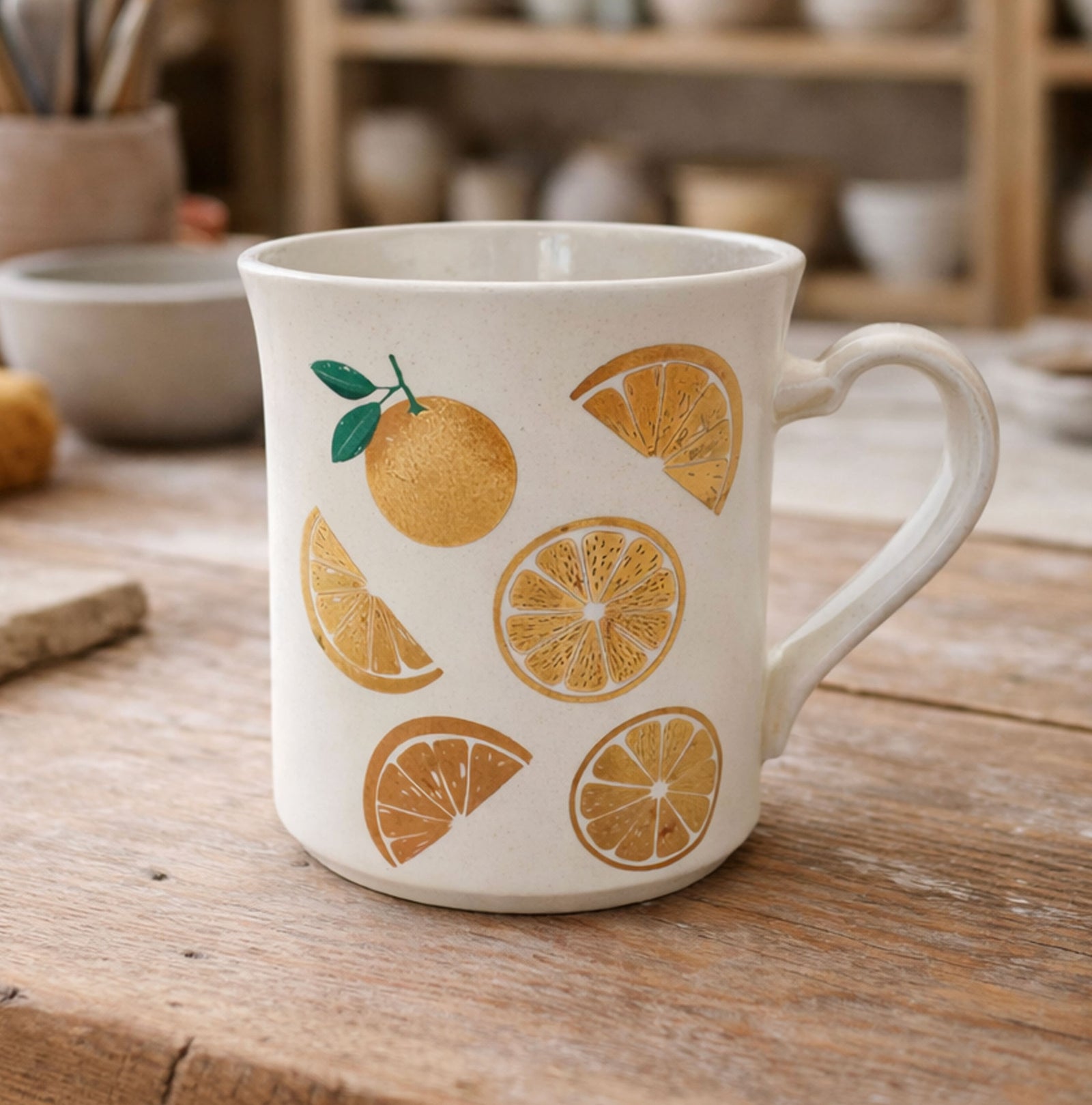 Gold Overglaze Decal - Gold Orange