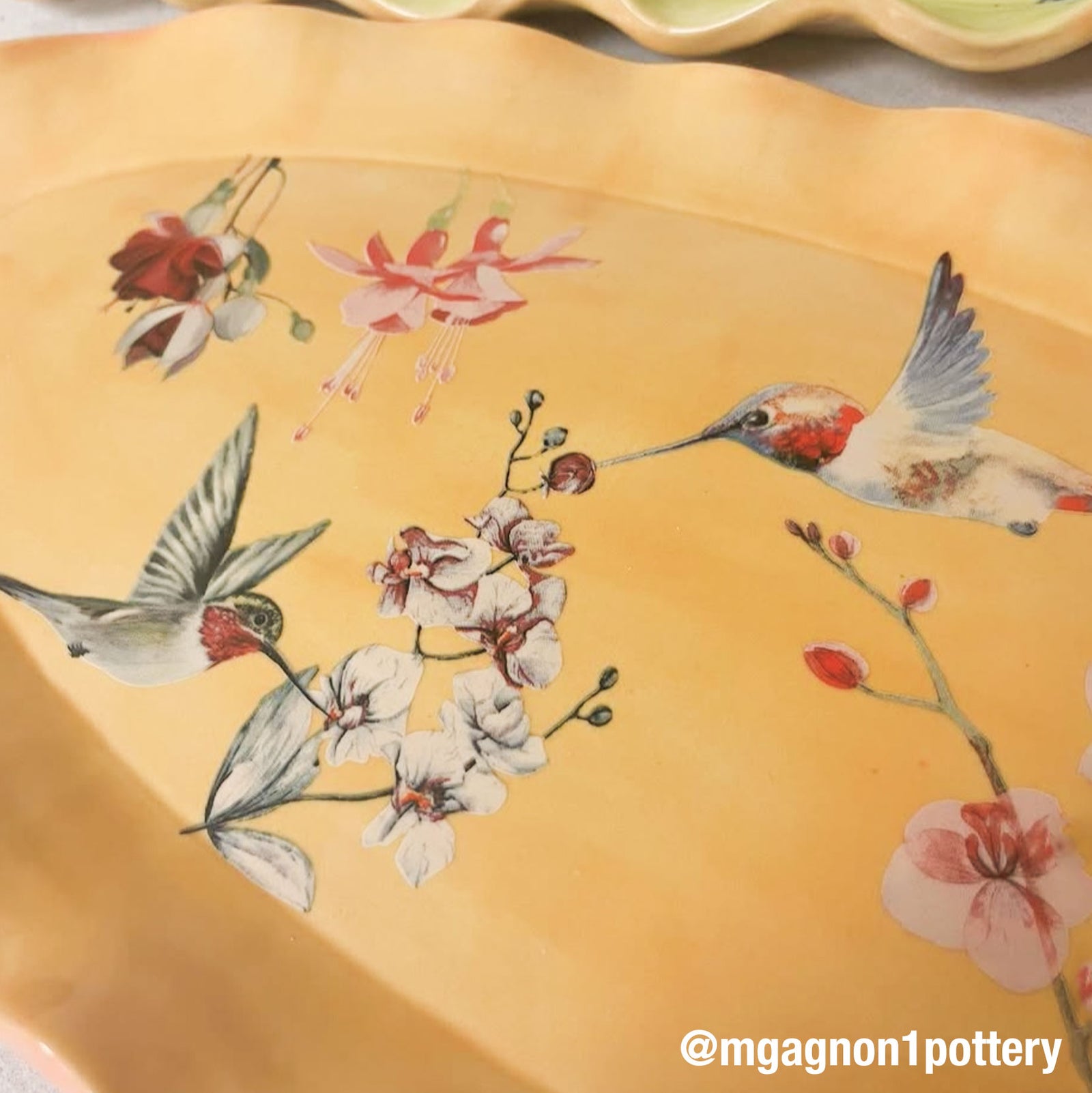 Overglaze decal - Hummingbird