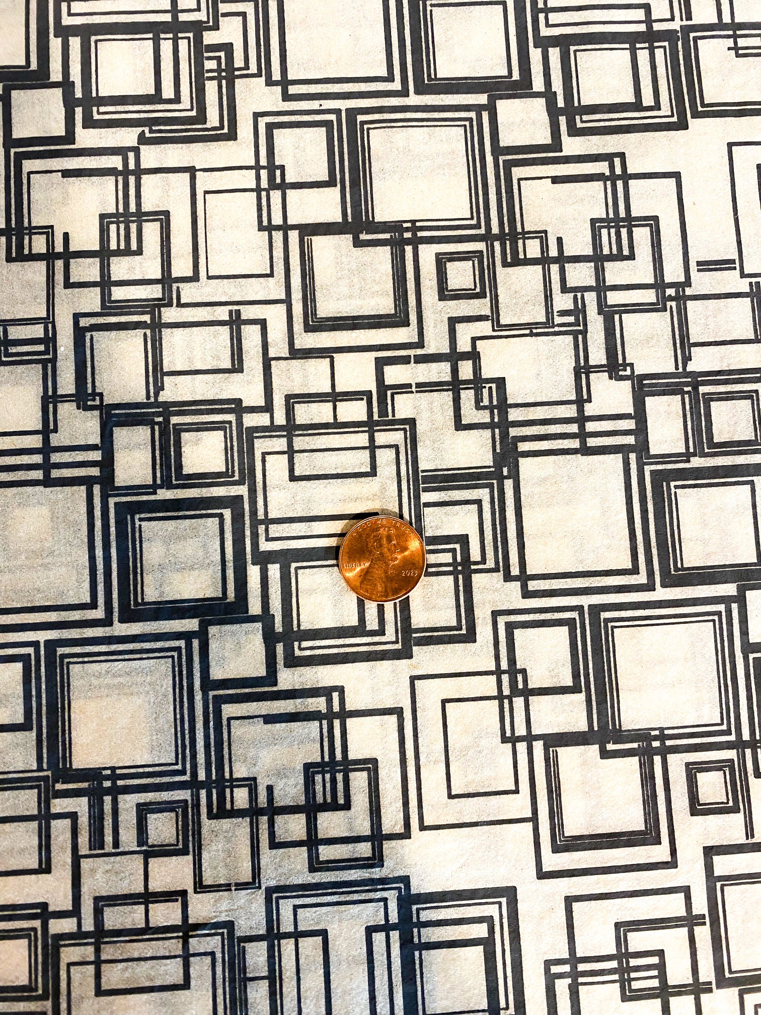 Underglaze Transfer -  Davinci circles - Squares On Squares