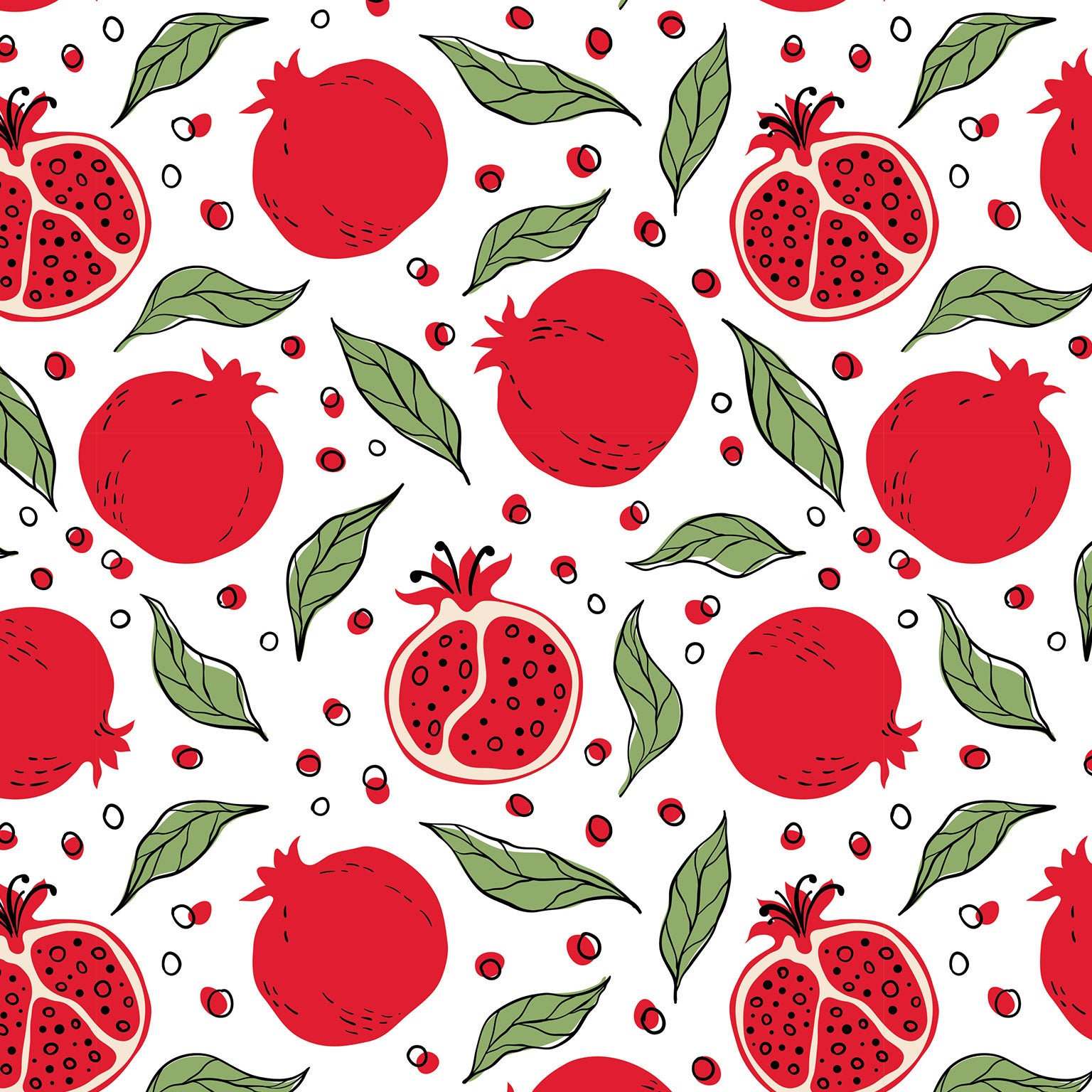 Underglaze Transfer - Pomegranate