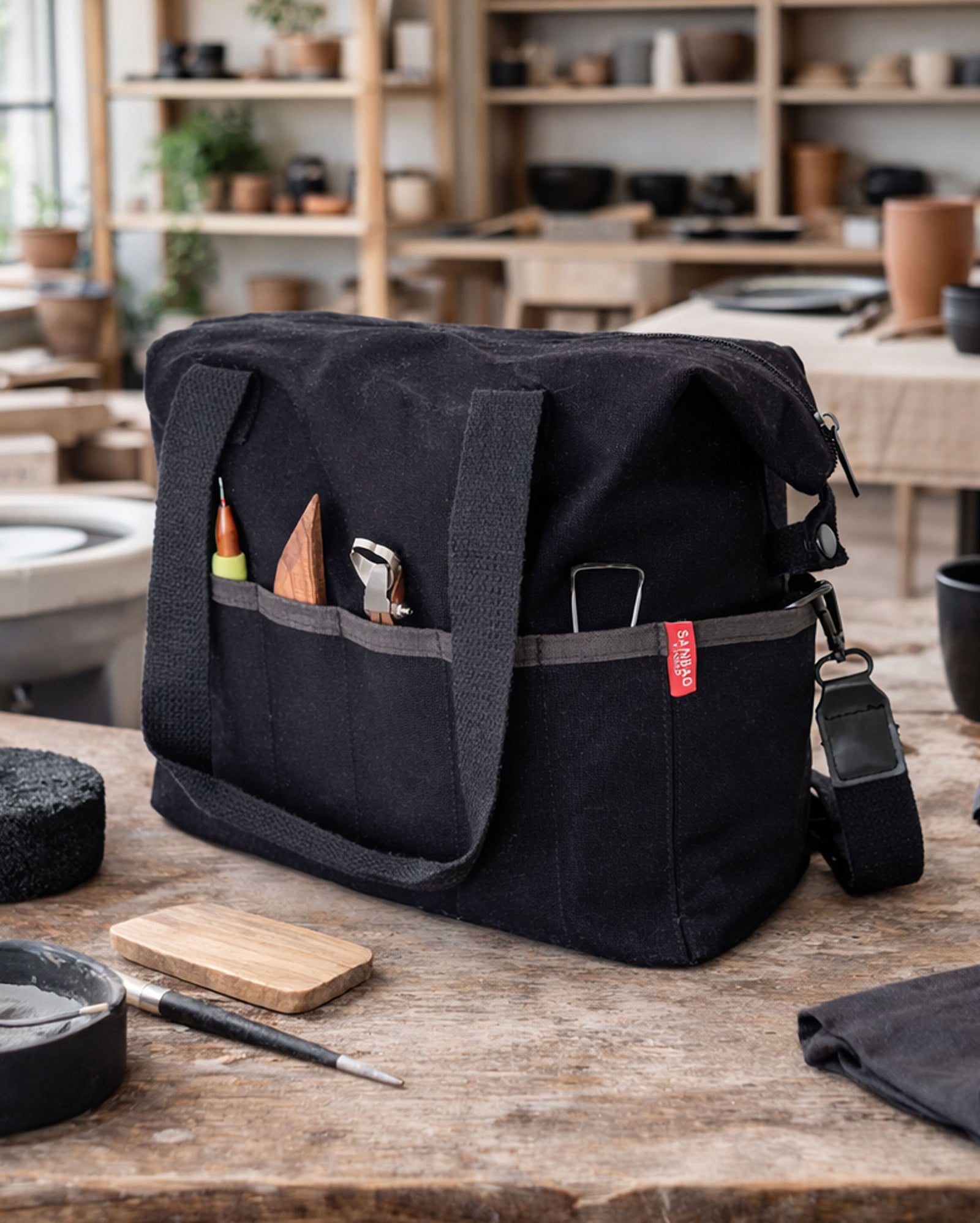 Pottery Tool Bag - Black