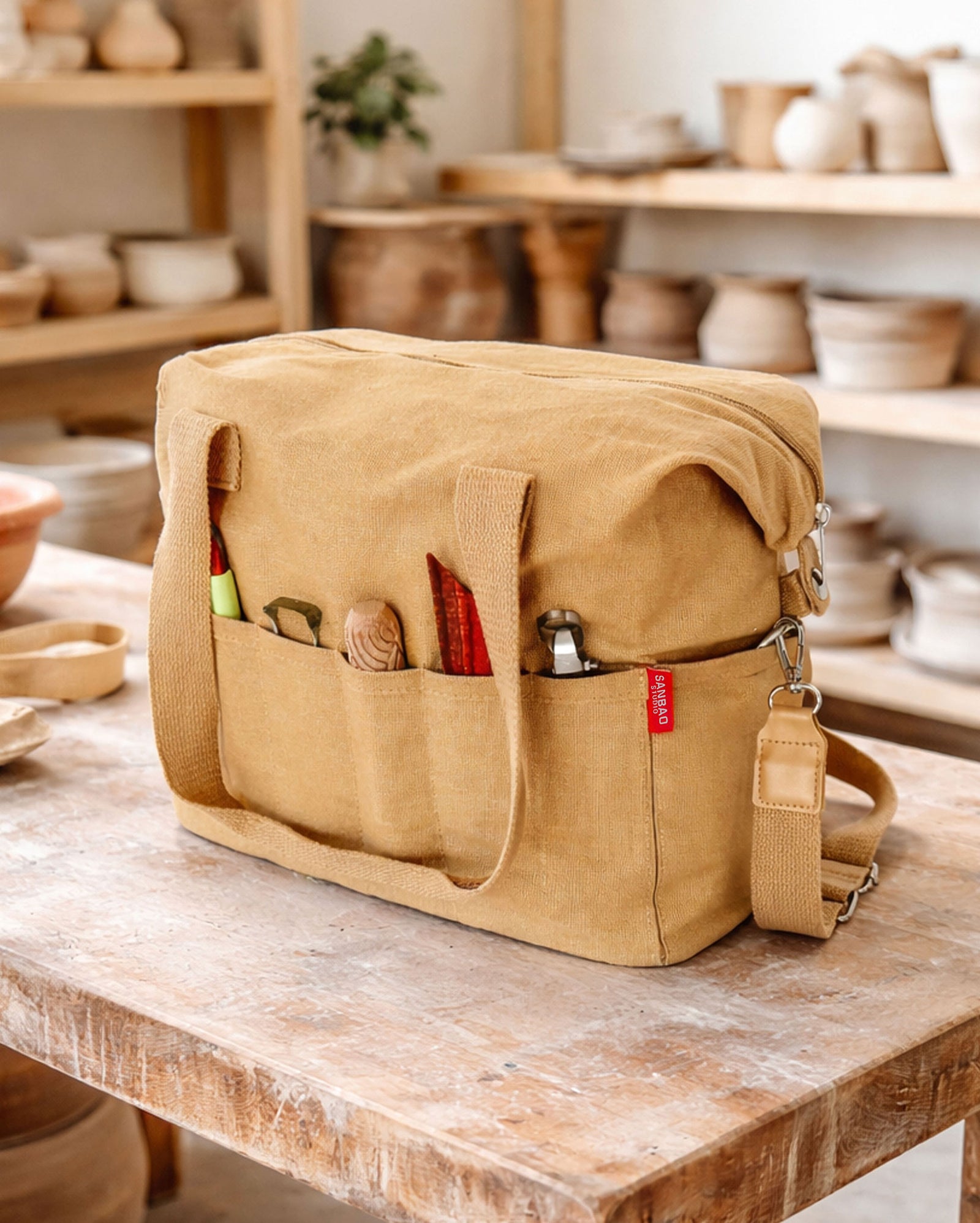 Pottery Tool Bag - Sand Dune