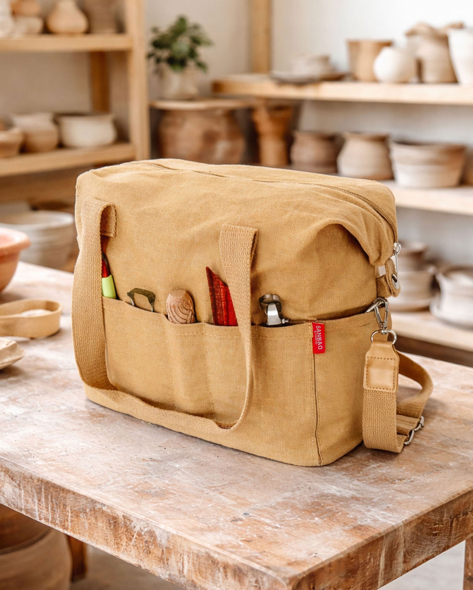 Pottery Tool Bag - Sand Dune