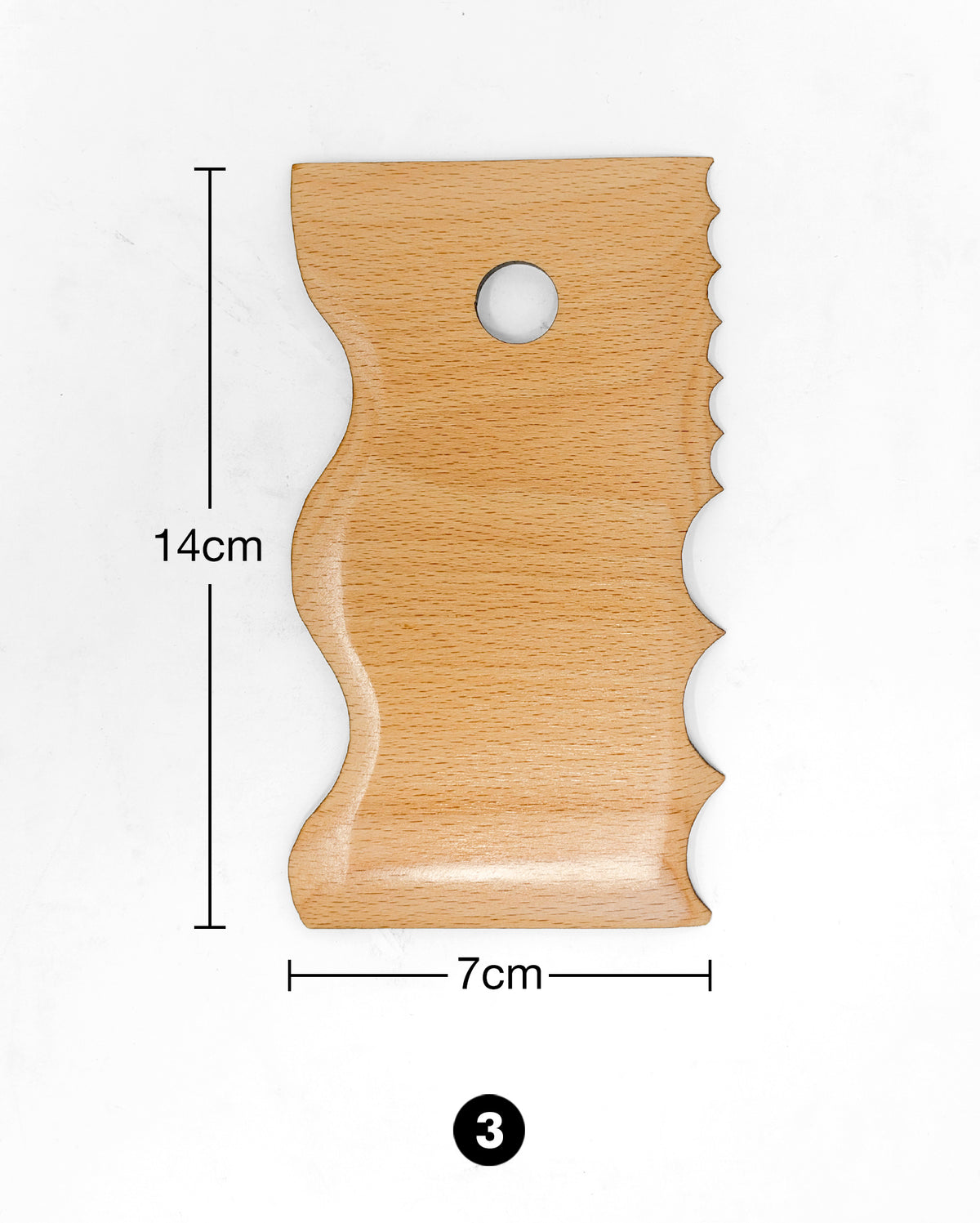 Wood Pottery Rib - Large
