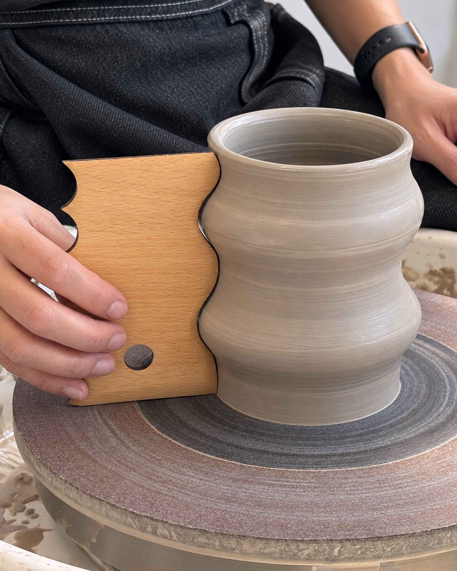Wood Pottery Rib - Large