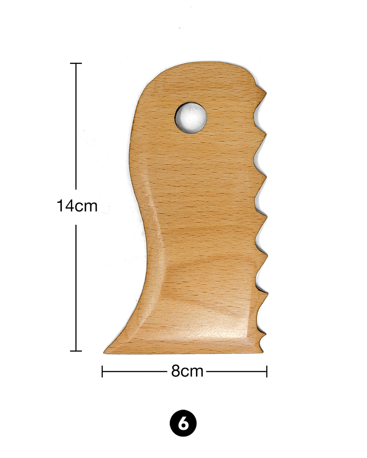 Wood Pottery Rib - Large