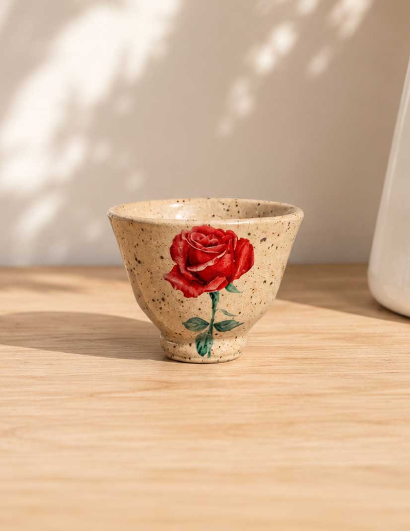 Overglaze decal - Rose