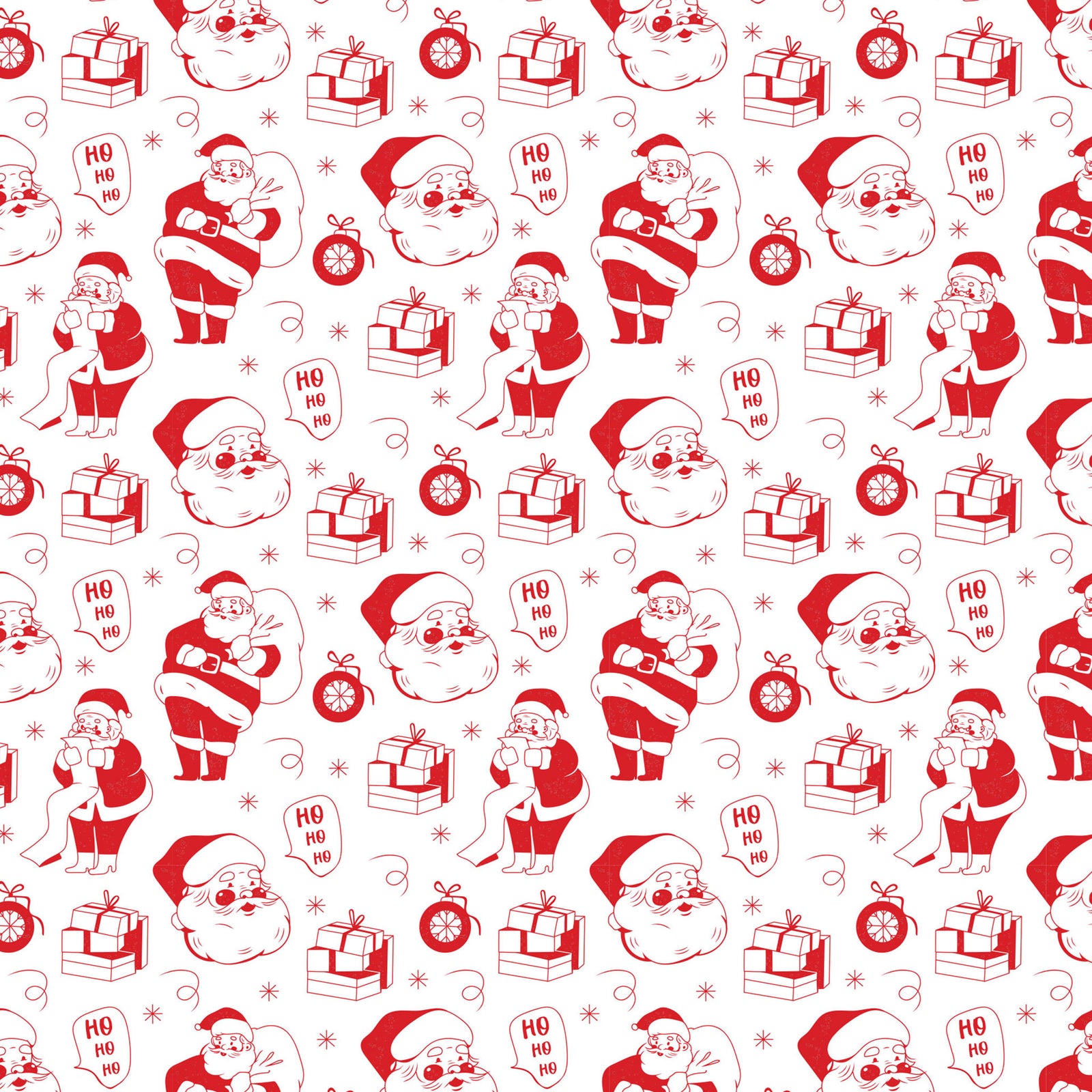 Underglaze Transfer -  Santa