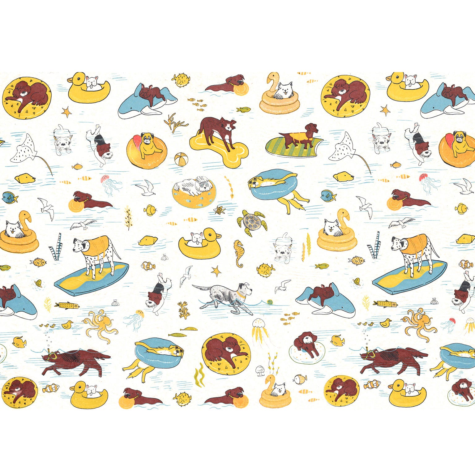 Underglaze Transfer -  Summer Dog