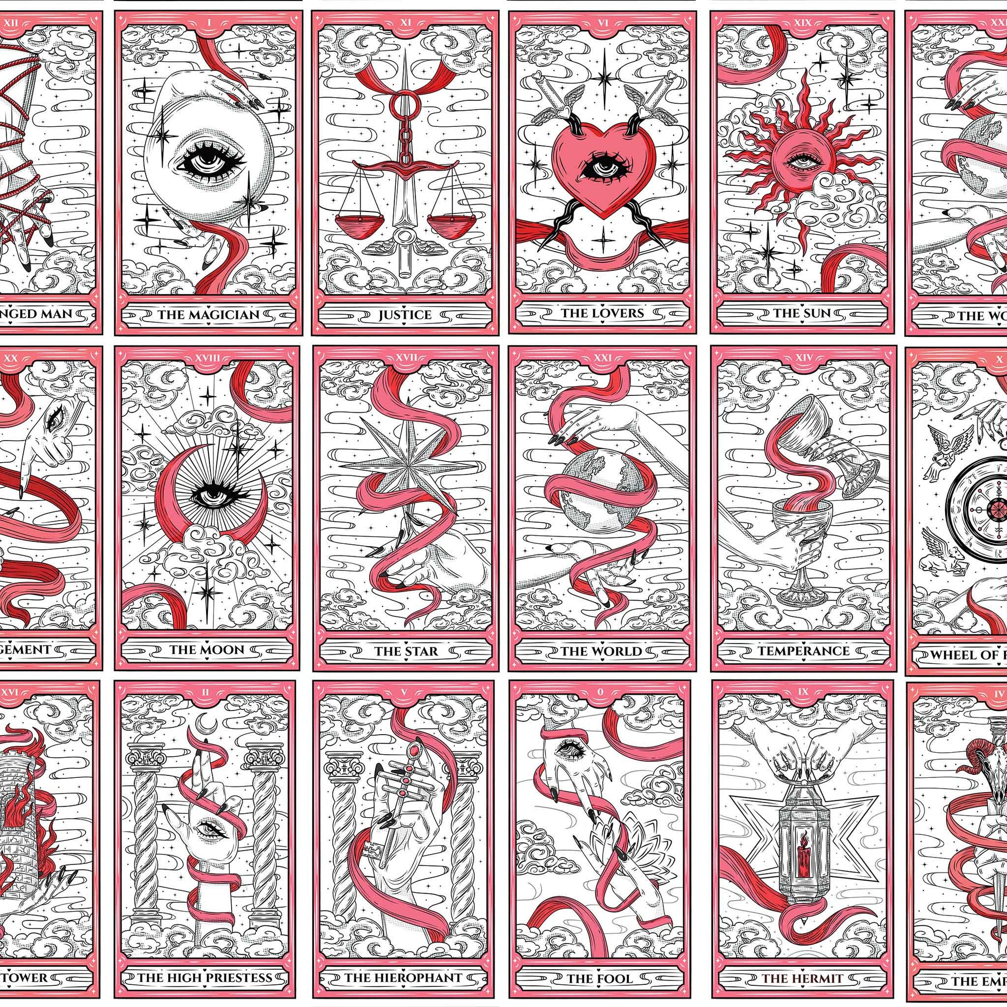 Underglaze Transfer -  Tarot Cards 2