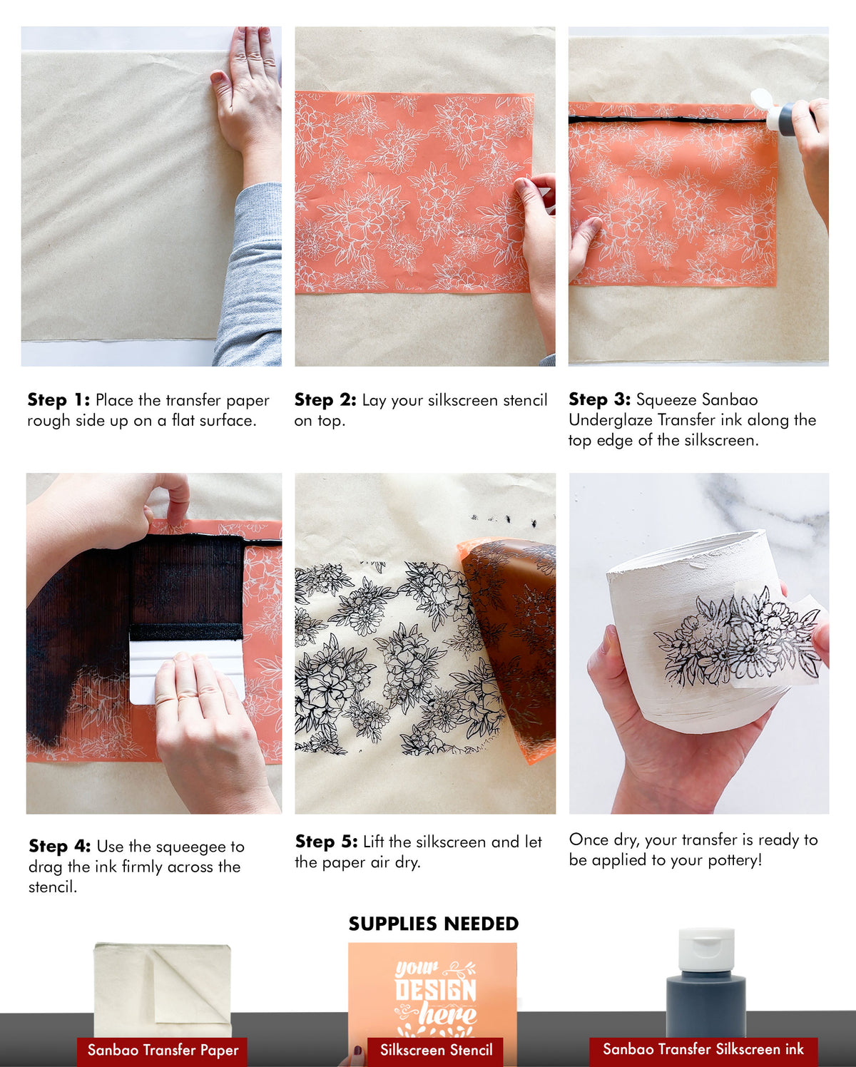 Underglaze Transfer Silkscreen Ink