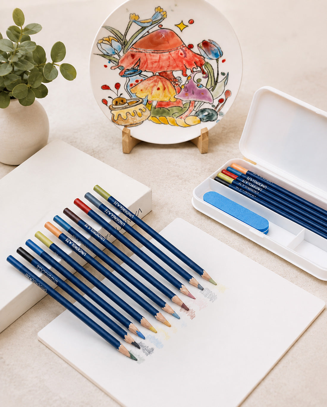 Underglaze Pencils Set of 10 - Water Based