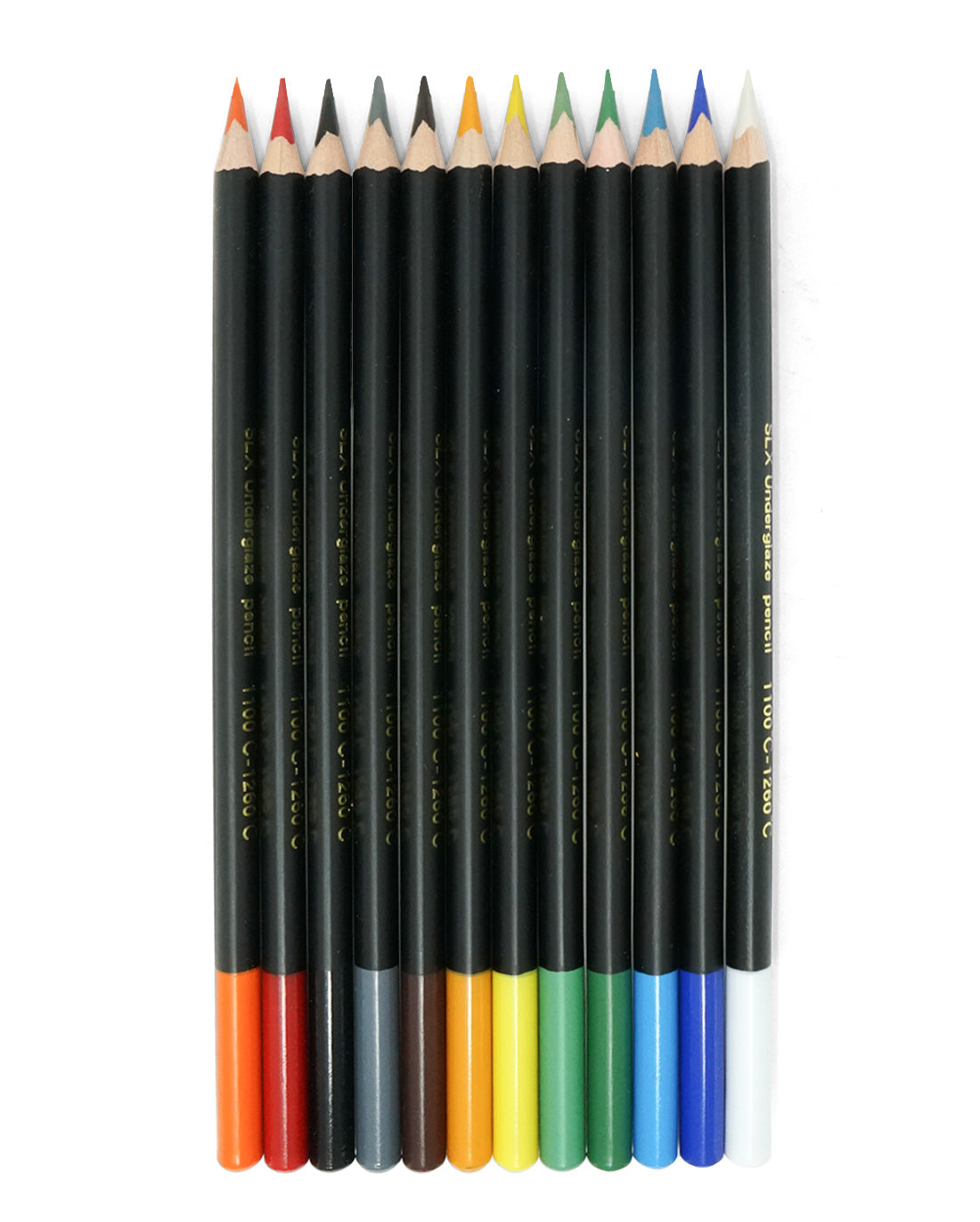 Underglaze Pencils Set of 12 - Oil Based