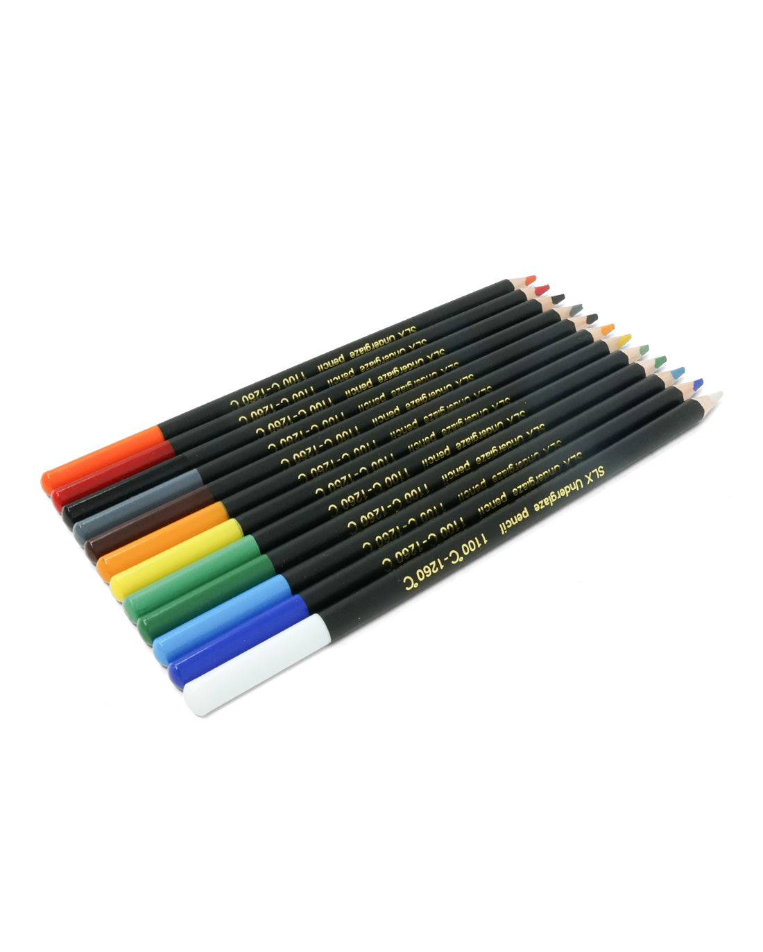 Underglaze Pencils Set of 12 - Oil Based