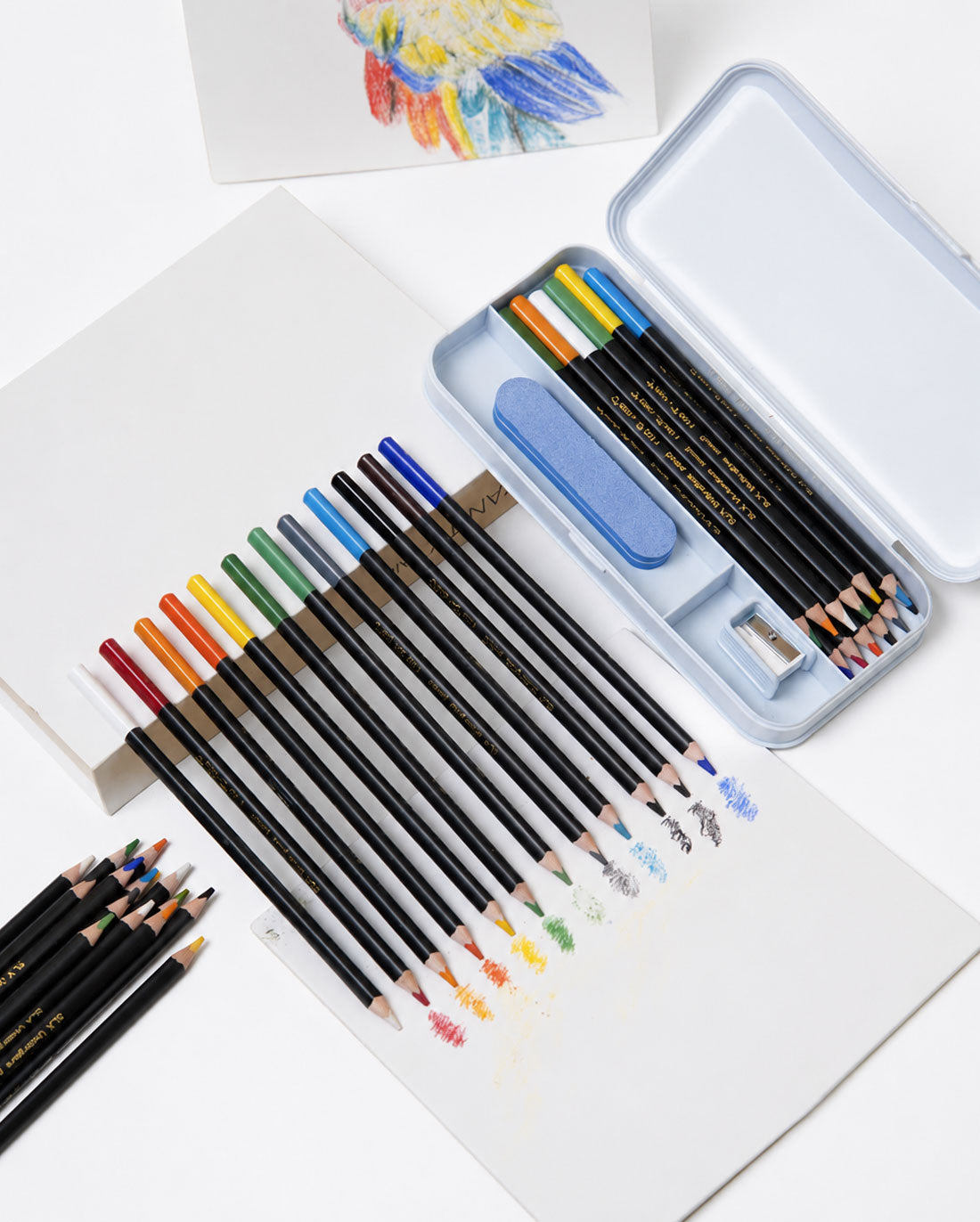 Underglaze Pencils Set of 12 - Oil Based