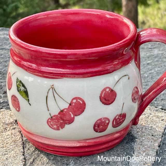 Underglaze Transfer -  Cherry
