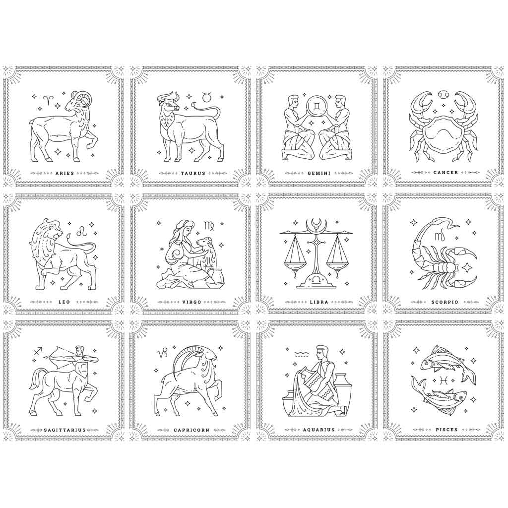 Underglaze Transfer - Zodiac 2