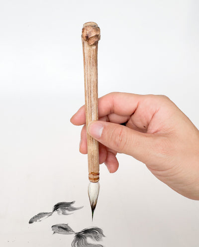 17 - Bamboo with Goat Hair & Buck Tail