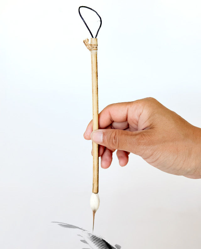 32 - Bamboo with Goat Hair & Buck Tail