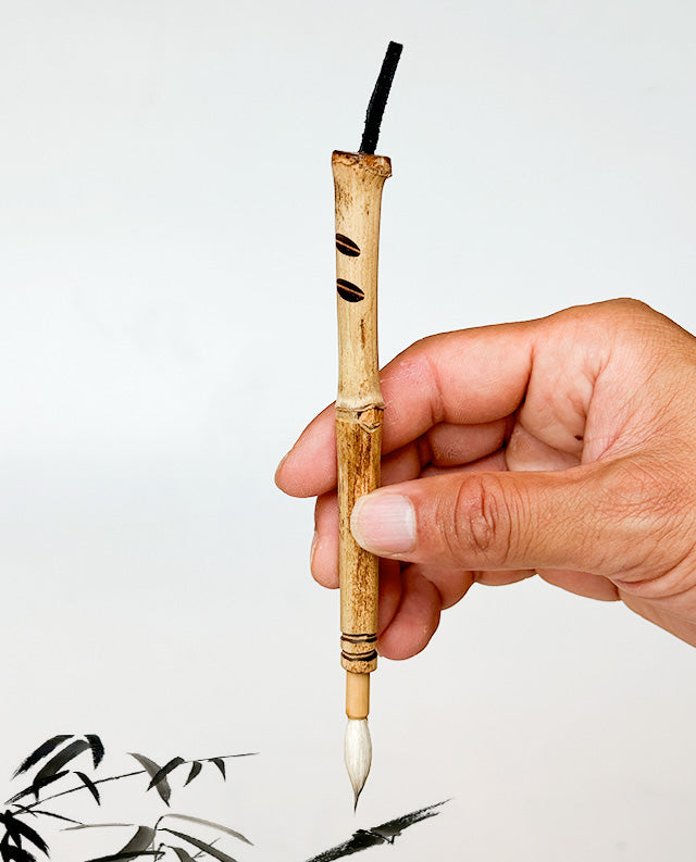 41 - Bamboo with Goat Hair and Buck Tail