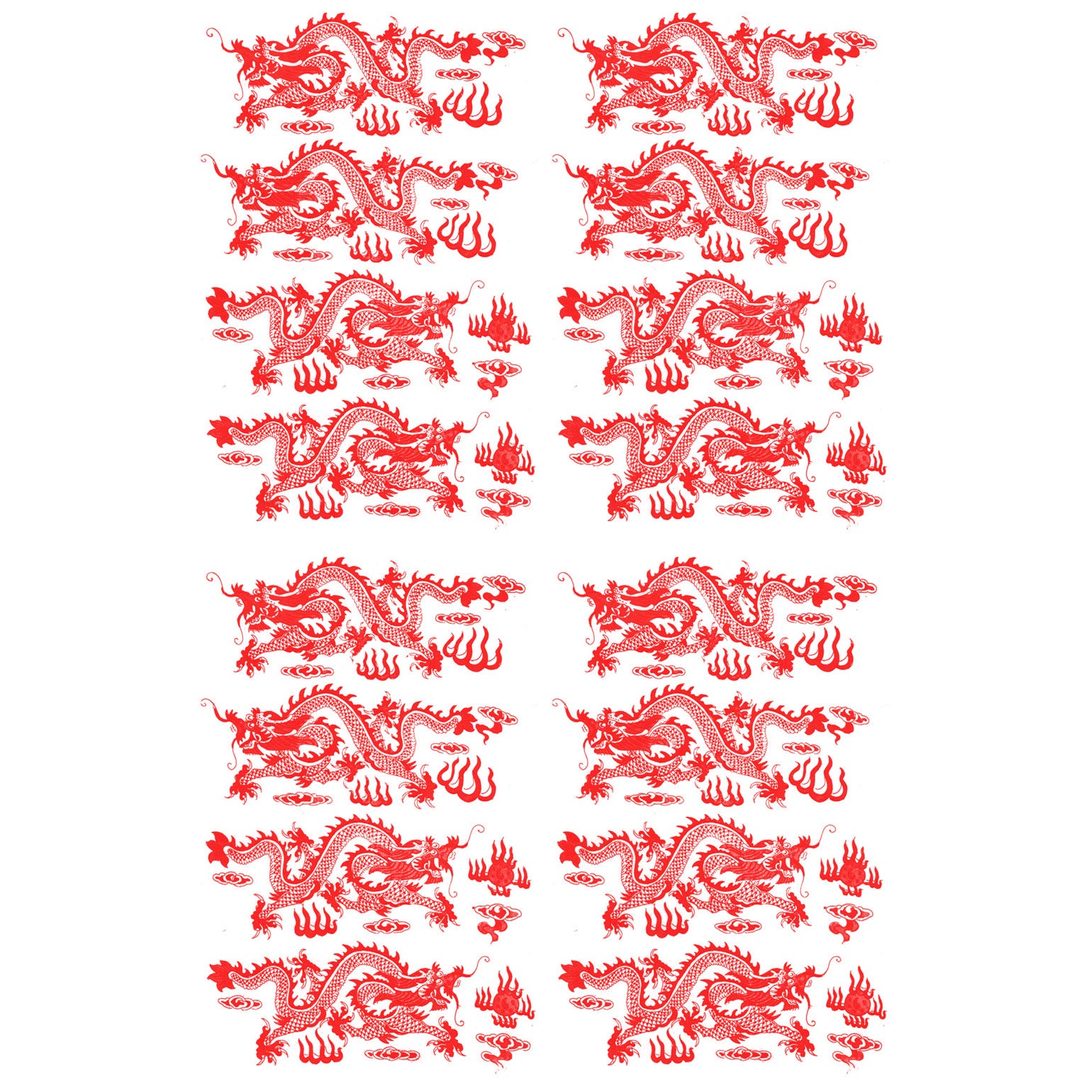 Underglaze Transfer - Dragon 2