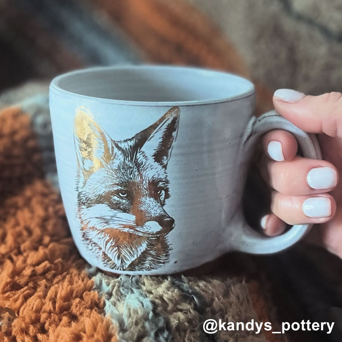 Gold Overglaze Decal - Woodland animal 8.5 x 11 Inch