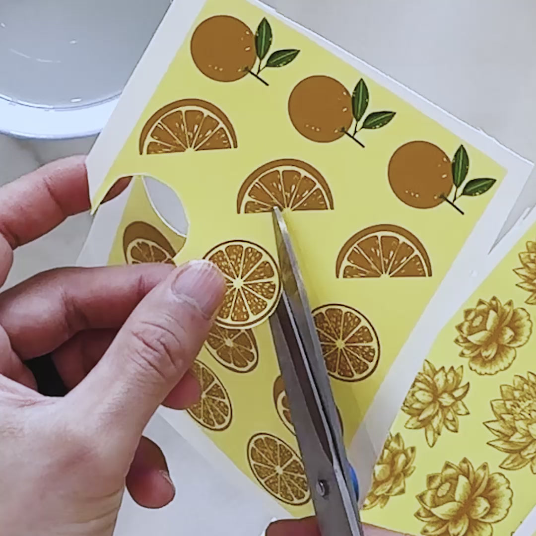 Gold Overglaze Decal - Gold Orange