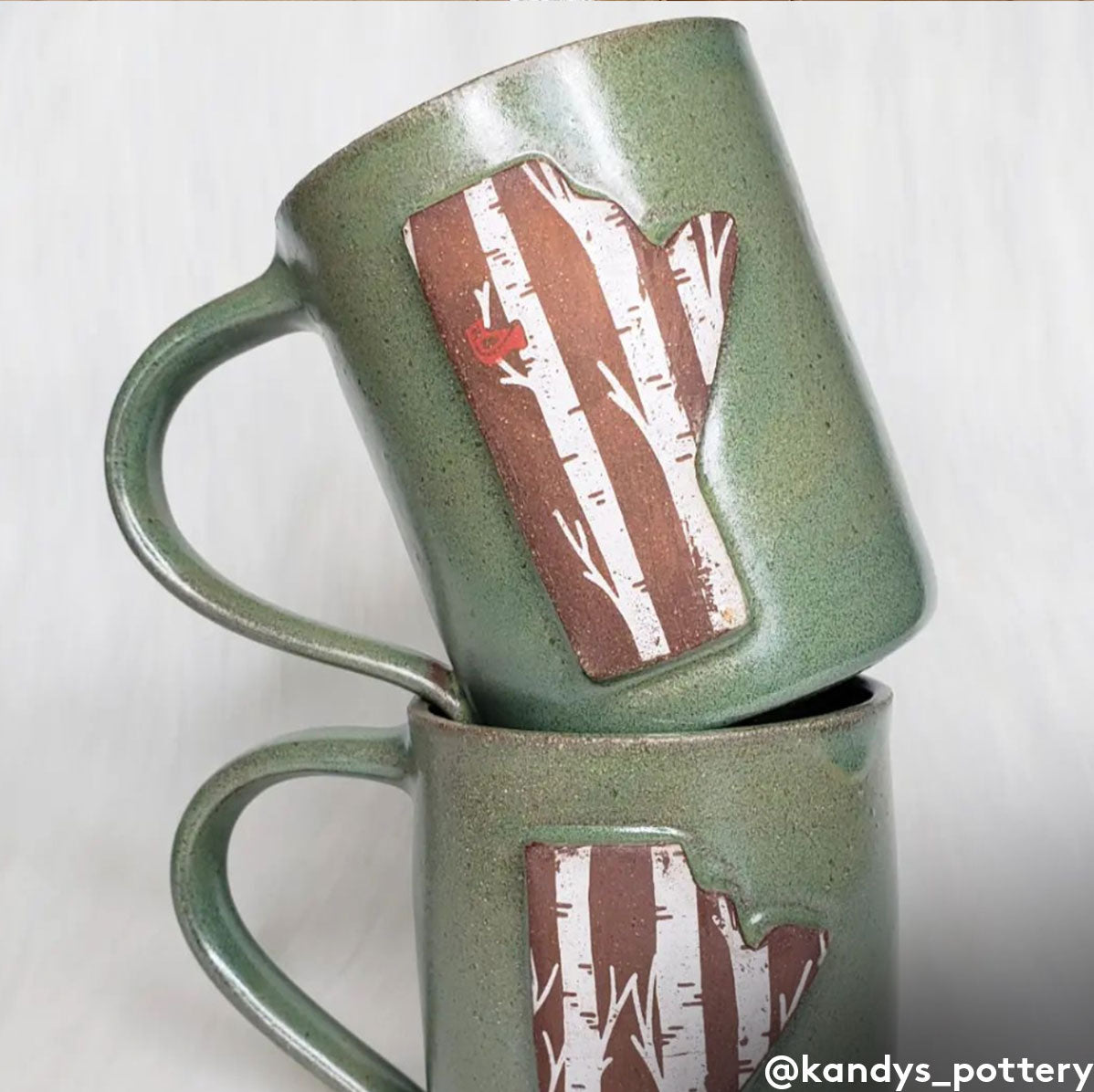 Underglaze Transfer - ClayShare, Birch & Cardinals