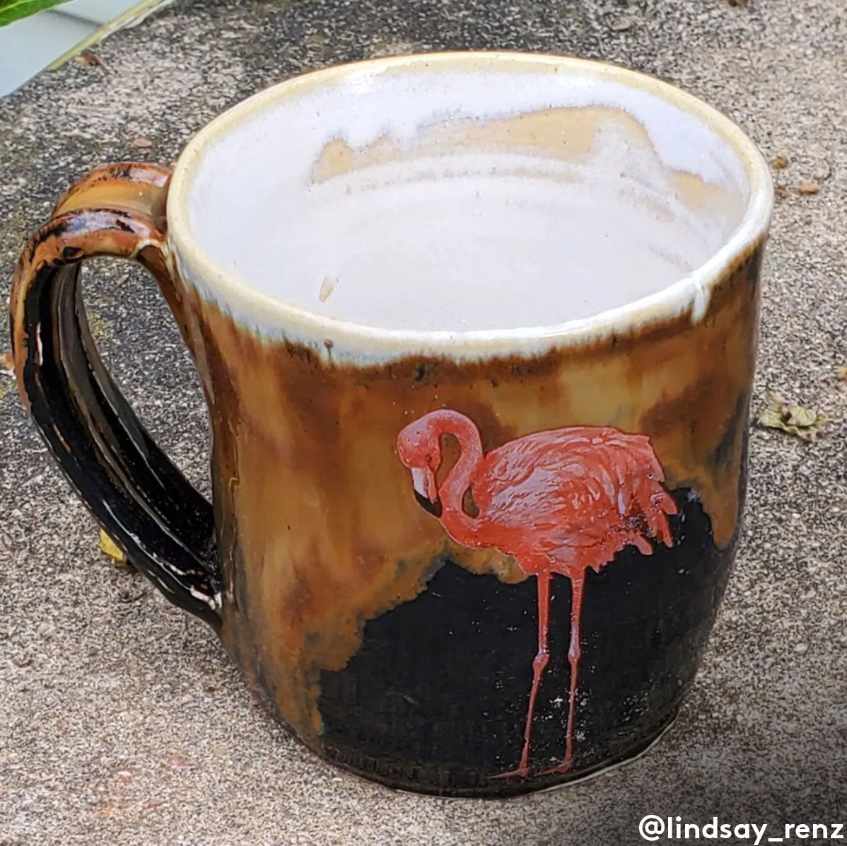 Overglaze decal - Flamingo